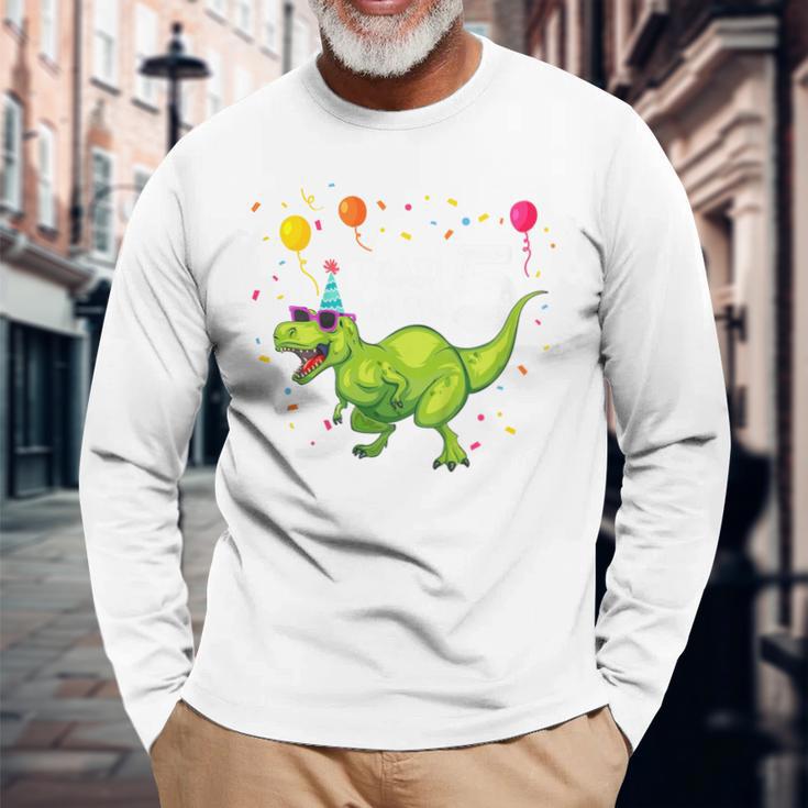 Children's Geburtstags 5 Jahre Junge Dinosaurier Dino Ich Bin 5 Langarmshirts Geschenke für alte Männer