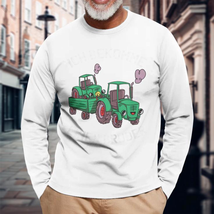 Children's Ich Bekomme Einen Bruder Tractor Boys' Tractor Langarmshirts Geschenke für alte Männer