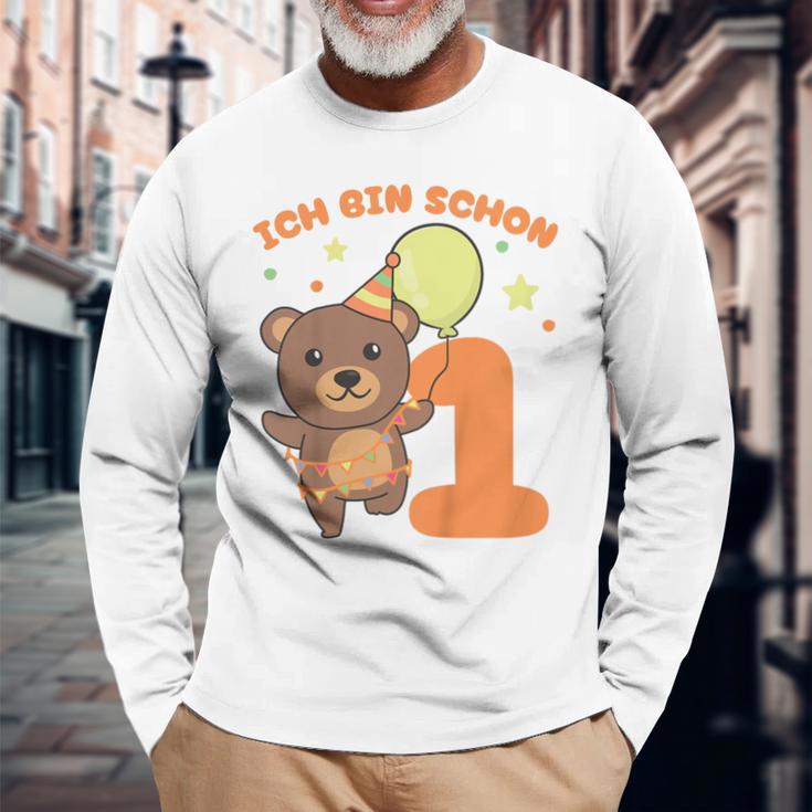 Children's Ich Bin Schon 1 Bär Langarmshirts Geschenke für alte Männer