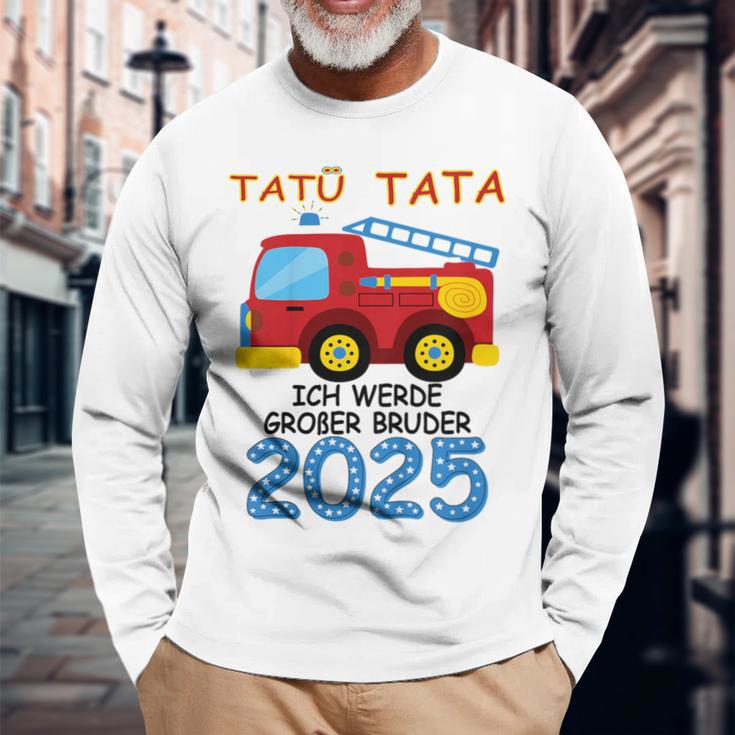 Children's Ich Werde Großer Bruder 2025 Gray Langarmshirts Geschenke für alte Männer