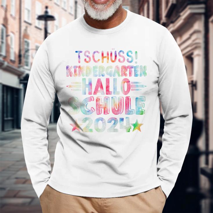 Children's Tschüss Kindergarten Hello School 2024 Kita-Absolve Langarmshirts Geschenke für alte Männer