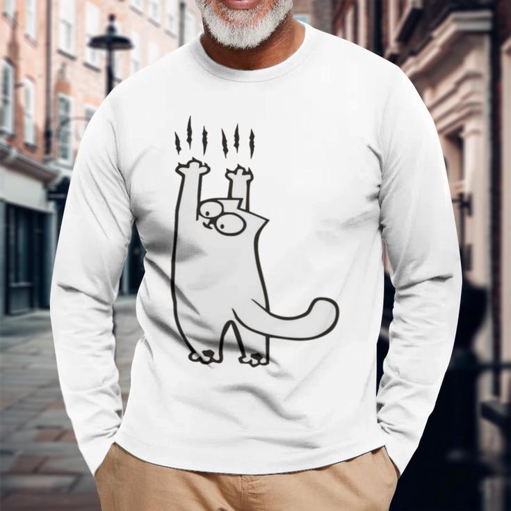 Cute Kitten Cat Lovers Langarmshirts Geschenke für alte Männer