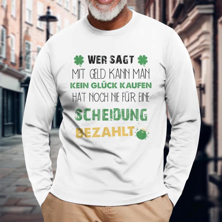 Exmann Exfrau Saying Ehe Aus Endlich Schieden Saying Langarmshirts Geschenke für alte Männer