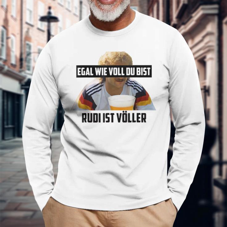 Egal Wieoll Du Bist Rudi Istolller Gray Langarmshirts Geschenke für alte Männer