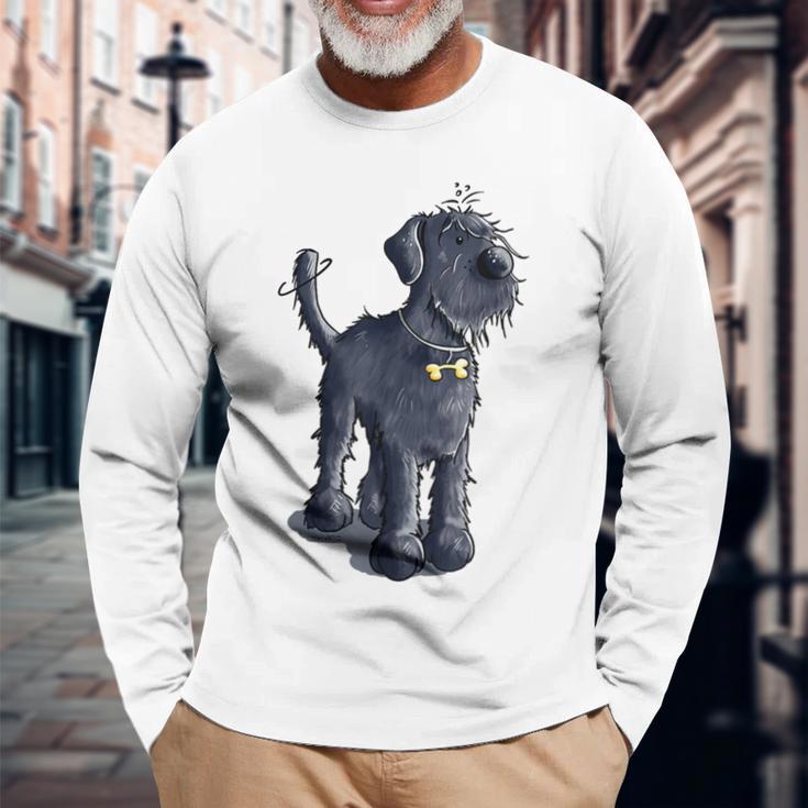 Giant Schnauzer Dog For Dog Lovers Langarmshirts Geschenke für alte Männer