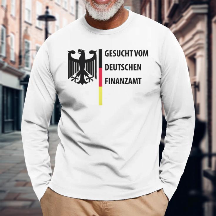 Gesuchtom Deutschen Finanzamt Fun Langarmshirts Geschenke für alte Männer