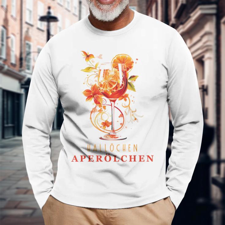 Hallöchen Aperölchen Outfit Summer Party Cocktail Spritz Langarmshirts Geschenke für alte Männer