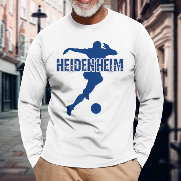 Heidenheim Football Fan Red Langarmshirts Geschenke für alte Männer