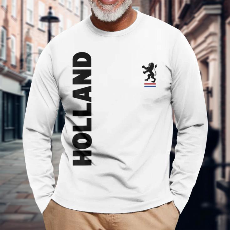 Holland Fan Orange Langarmshirts Geschenke für alte Männer