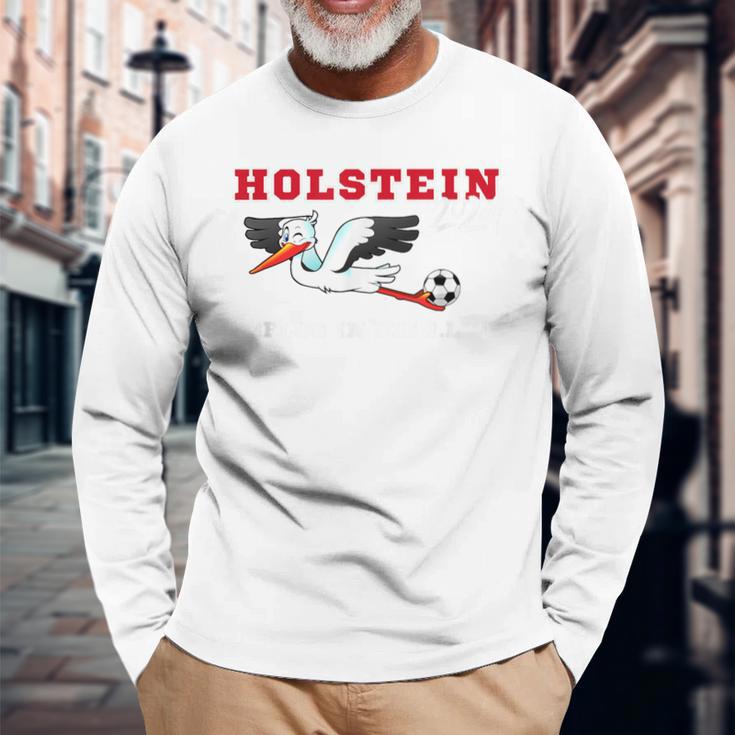 Holstein Stolle Football Kicken Fan Kiel Stadium Blue Blue Langarmshirts Geschenke für alte Männer