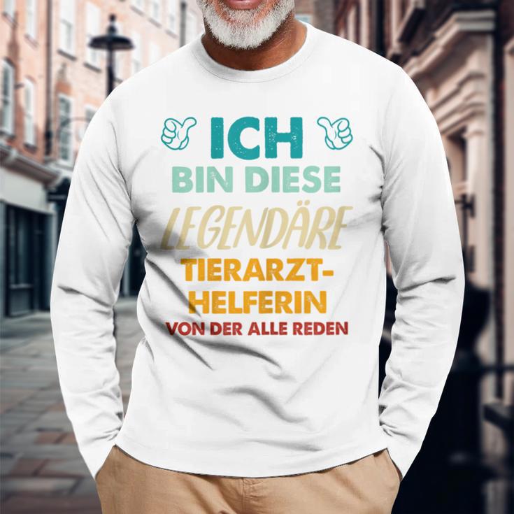 Ich Bin Diese Legendäre Tierarzthelferin Langarmshirts Geschenke für alte Männer