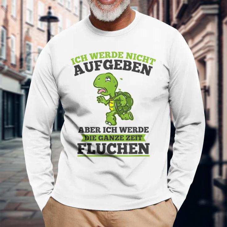 Ich Werde Nicht Abgeben Aber Sicken Langarmshirts Geschenke für alte Männer