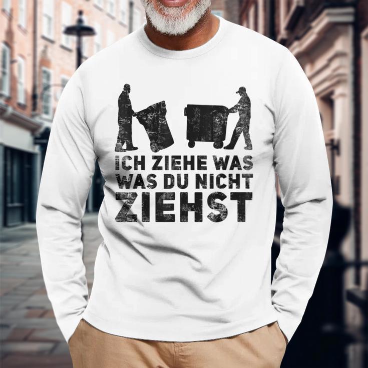 Ich Ziehe Was Du Nicht Ziehst Müllmann Ich Ziehe Was Du Nicht Ziehst Orange S Langarmshirts Geschenke für alte Männer