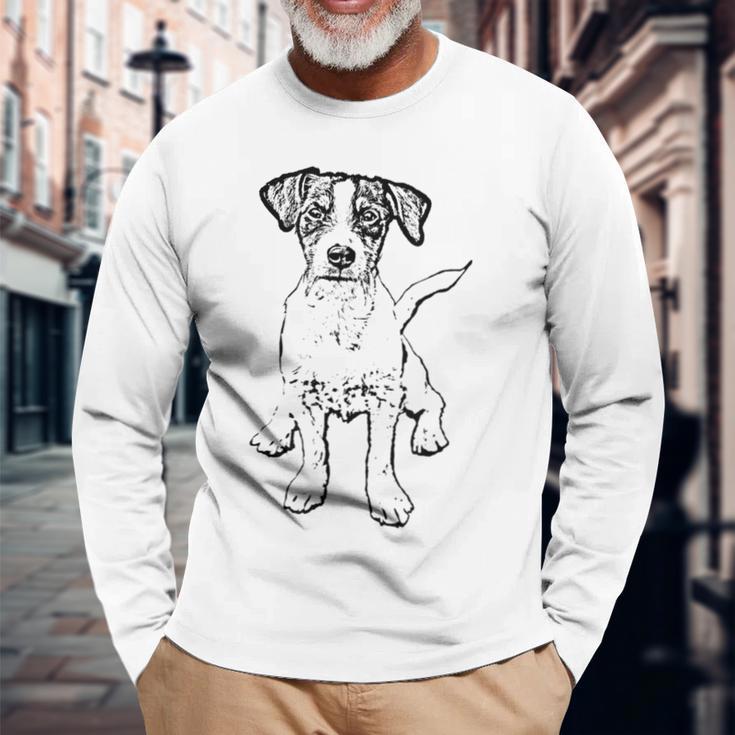 Jack Russell Terrier For Dog Dad Langarmshirts Geschenke für alte Männer