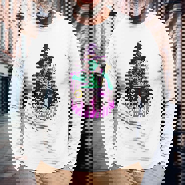 Kamalloween Witch Kamala Harris Halloween Costume Long Sleeve T-Shirt Gifts for Old Men