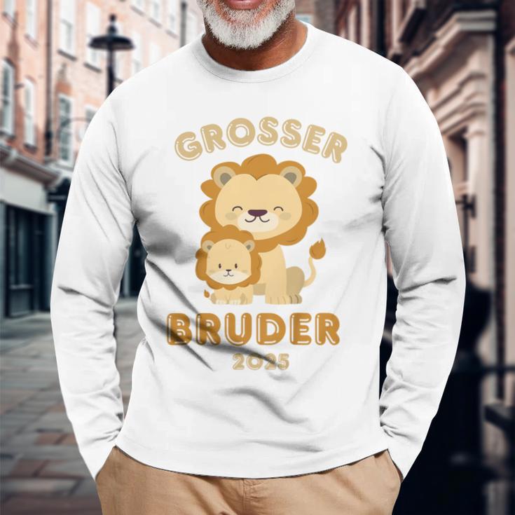 Kinder Ich Werde Großer Bruder 2025 Big Lion Brother Baby Langarmshirts Geschenke für alte Männer