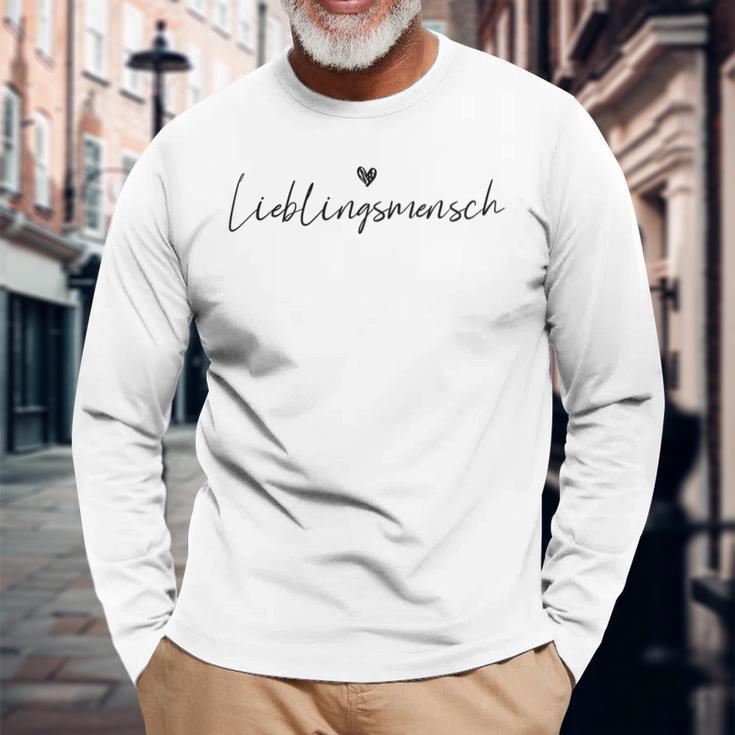 Lieblingsmensch Liebling Beziehungalentinstag Love Langarmshirts Geschenke für alte Männer