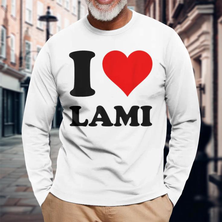 I Love Lami Langarmshirts Geschenke für alte Männer