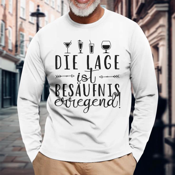 Mallorca Die Lage Ist Besaffniserregend Sauf Party Outfit S Langarmshirts Geschenke für alte Männer