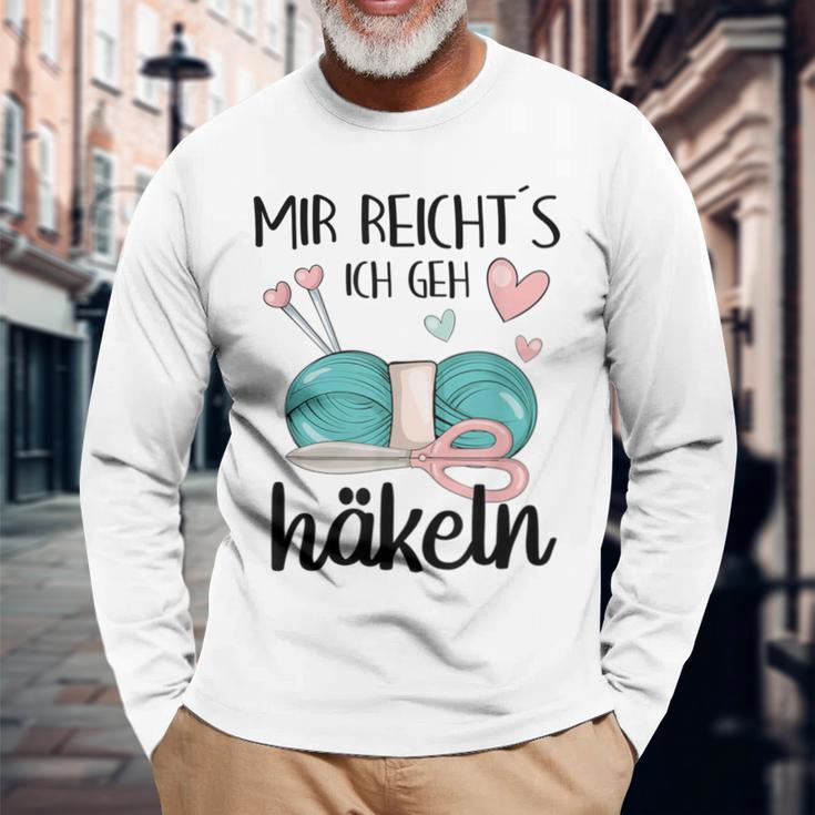 Mir Reichts Ich Geh Crocheted Wool Crochet Hook Langarmshirts Geschenke für alte Männer