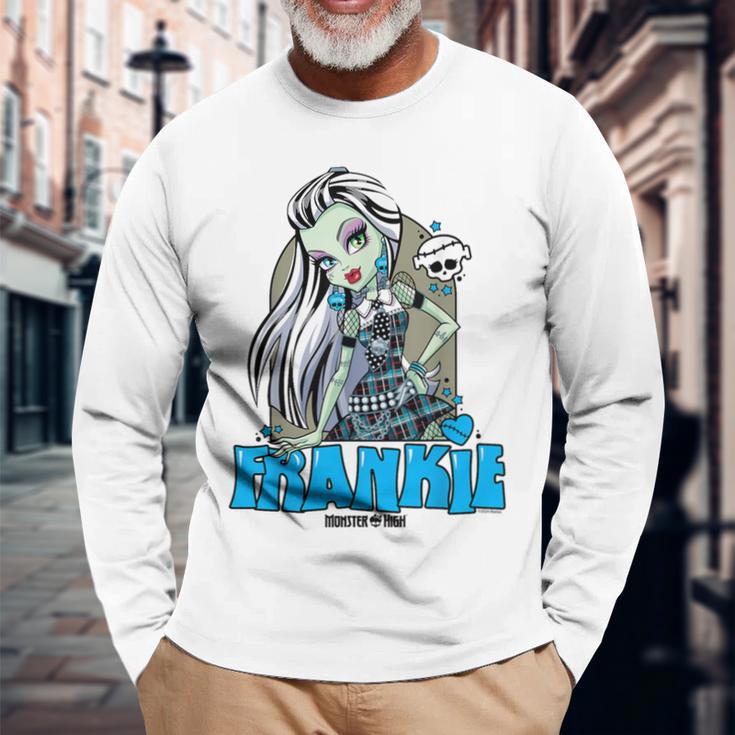 Monster High Frankie Stein Blue Langarmshirts Geschenke für alte Männer