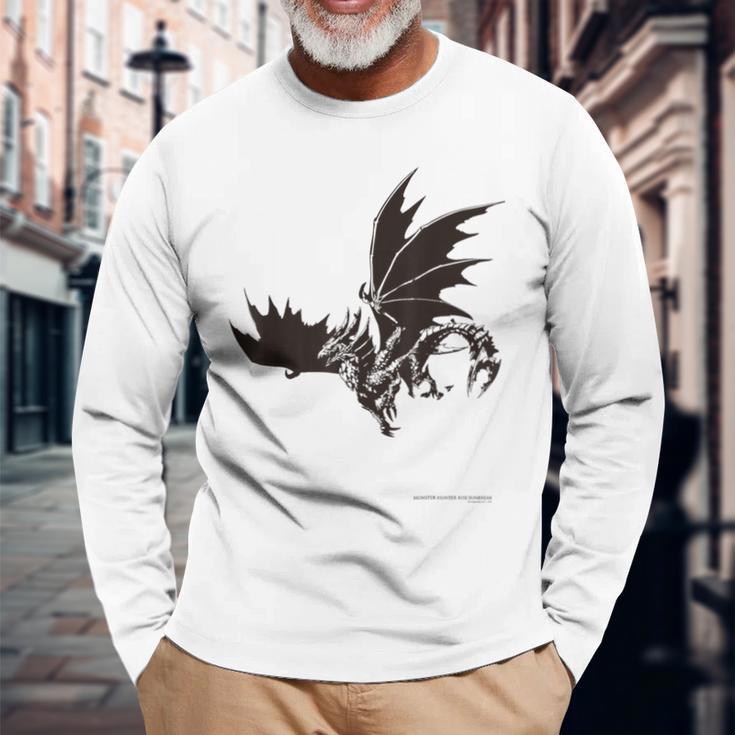 Monster Hunter Rise Langarmshirts Geschenke für alte Männer