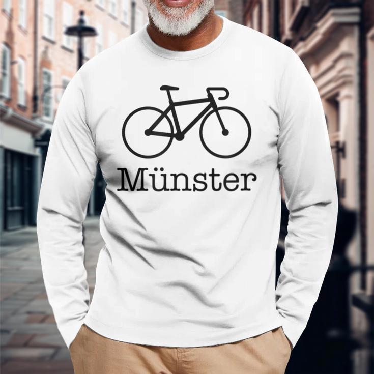 Münster Leeze Bicycle Münsterland Principalmarkt Gray S Langarmshirts Geschenke für alte Männer