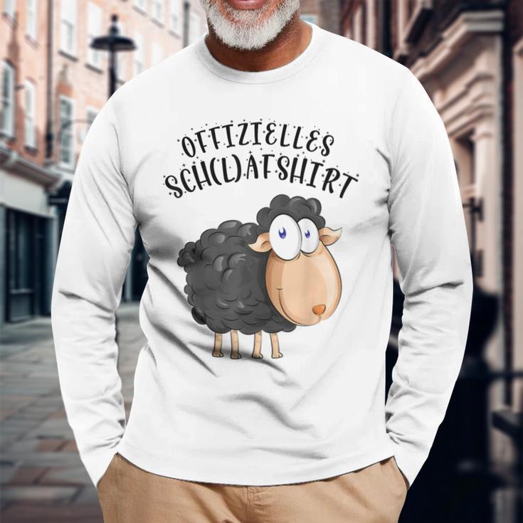 Official Sleep Schaf Pyjama Schlafanzug Nachthemd Langarmshirts Geschenke für alte Männer