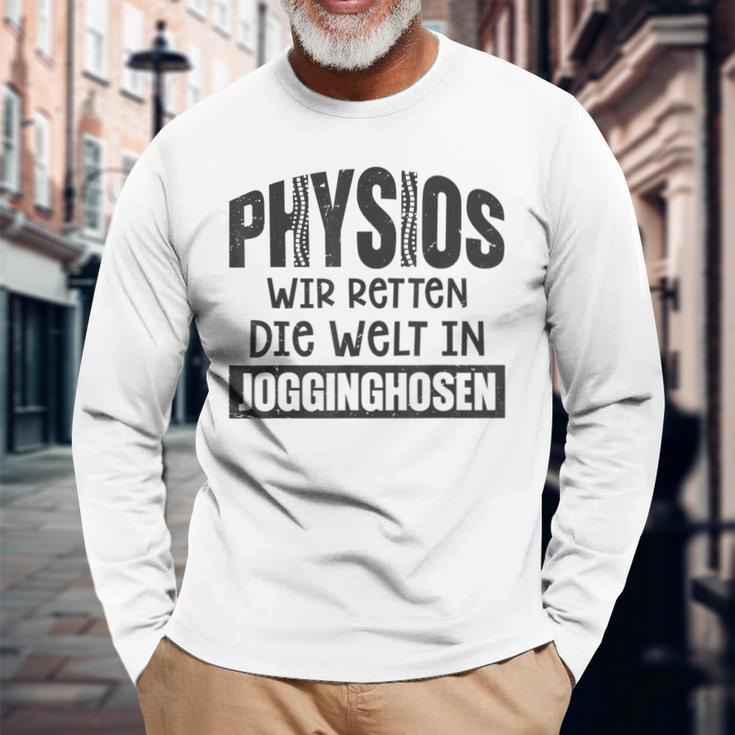 Physio Wir Retten Die Welt In Jogging Bottoms Gray Langarmshirts Geschenke für alte Männer