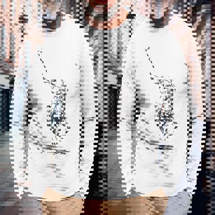 Recreacional Equitación Caballo Polo Equitación Caballo Caballo Camiseta de manga larga Regalos para ancianos
