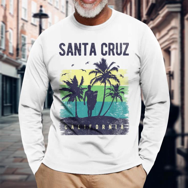 Santa Cruz California Usa Surf Langarmshirts Geschenke für alte Männer