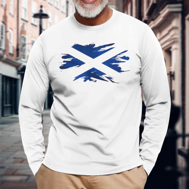 Scotland Scotland Flag Scotland S Langarmshirts Geschenke für alte Männer