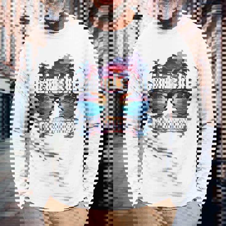 Se Acabaron Las Clases Para El Último Día De Clases Holaerano 2024 Camiseta de manga larga Regalos para ancianos