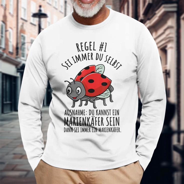 Sei Immer Du Selbst Marienkäfer Liebhaber Langarmshirts Geschenke für alte Männer