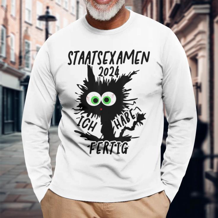 Staatsexamen 2024 Ich Habe Fertig Gray Langarmshirts Geschenke für alte Männer