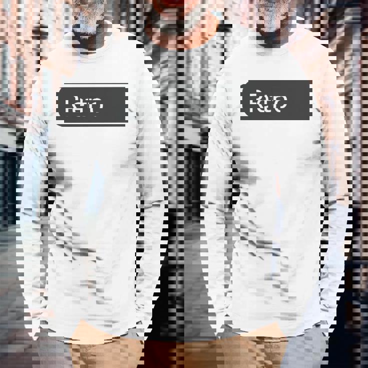 Staff Indietro Nero Adulto Uniforme Testo Bianco Maglietta a maniche lunghe Regalos para ancianos