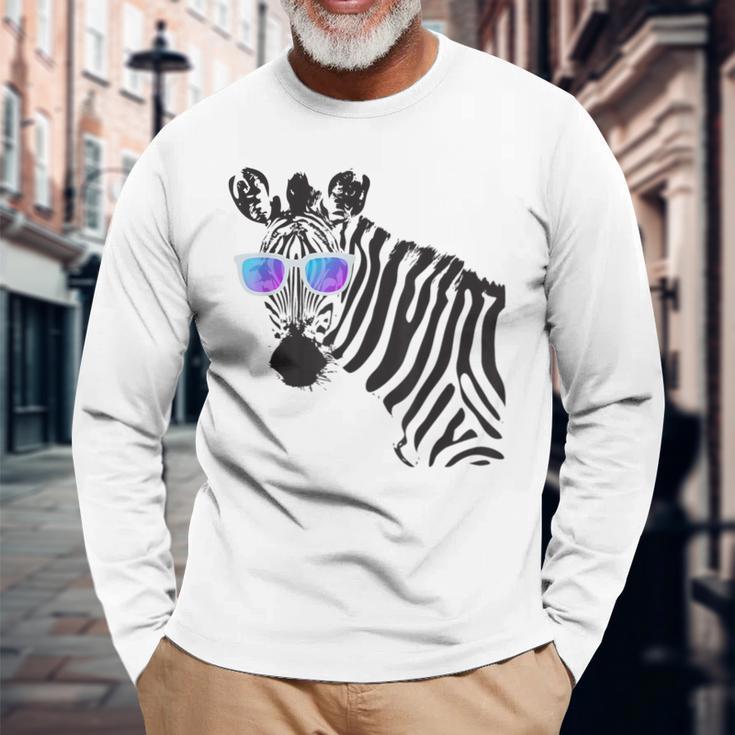 Sunglasses Zebra Hipster Zebra Langarmshirts Geschenke für alte Männer