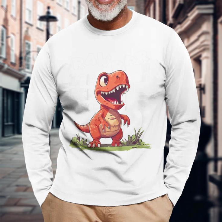 T-Rex 5Th Birthday Dino Ich Bin Schon 5 Jahre Alt German Langu Langarmshirts Geschenke für alte Männer