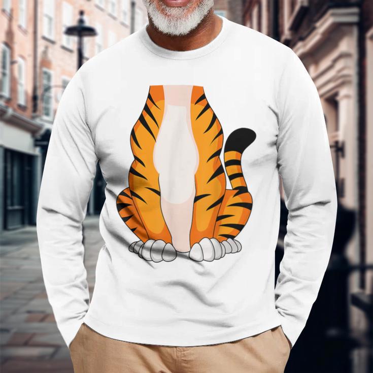 Tiger Tiger Costume Orange Langarmshirts Geschenke für alte Männer