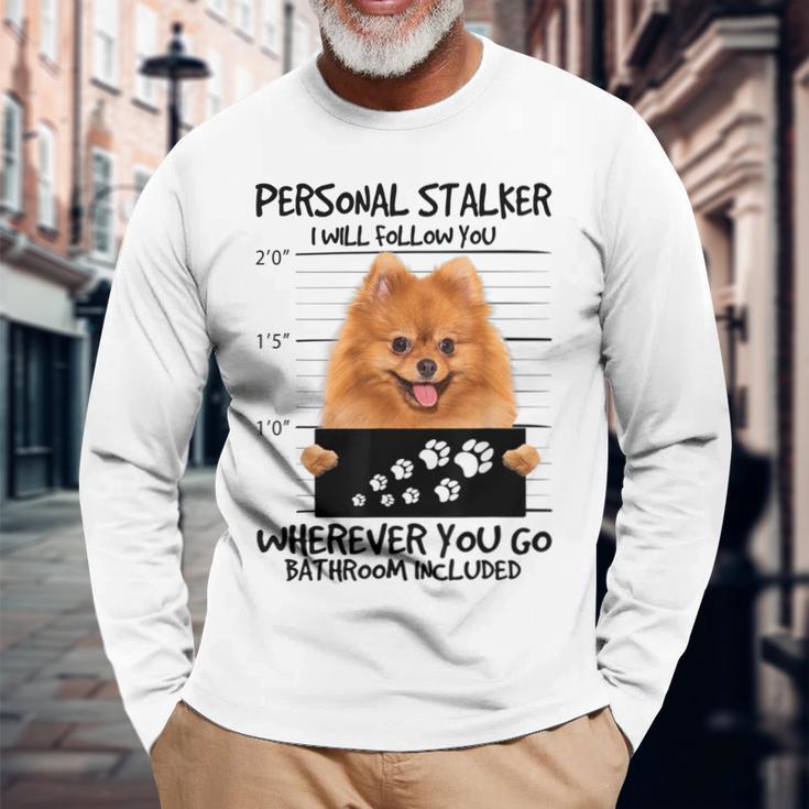 Treuer Spitz Hundefreund Dog Owner's Langarmshirts Geschenke für alte Männer