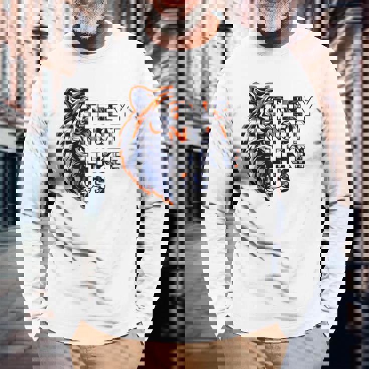 They Not Like Us Tigers Long Sleeve T-Shirt Gifts for Old Men