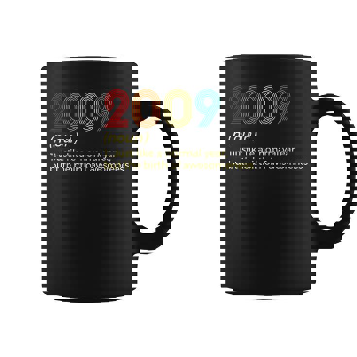 15 Años De Edad Divertido Hijo Y Niño 2009 15º Cumpleaños De 15 Años Taza de café