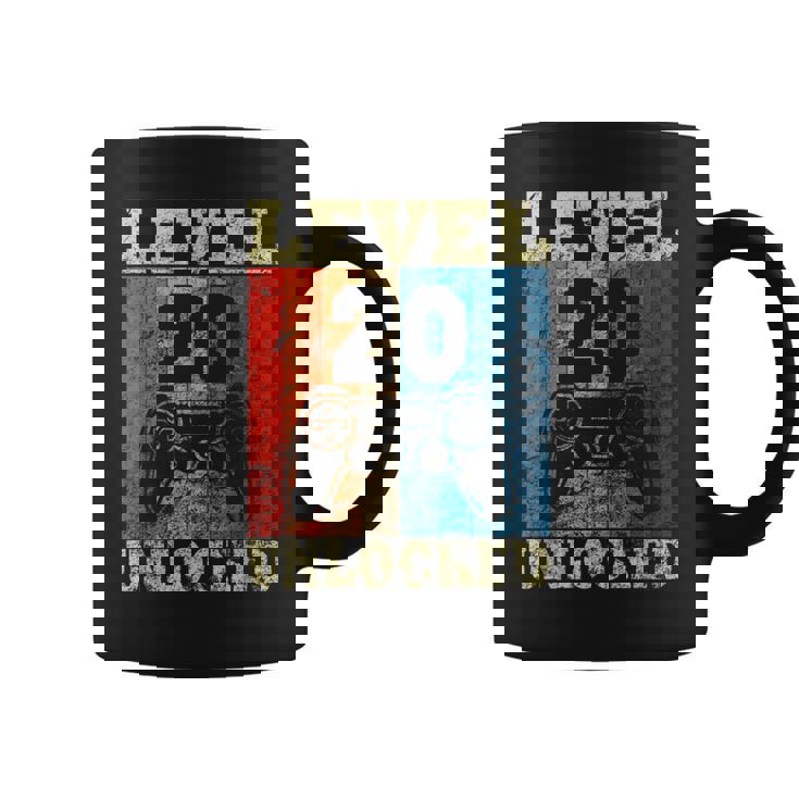 20 Cumpleaños Level Unlockedintage Para Jugadores Taza de café