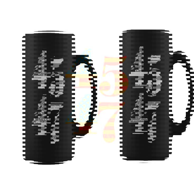 45 47 Trump 2024 Soporte De Banderaintage Trump 45 47 Hombres Es Taza de café