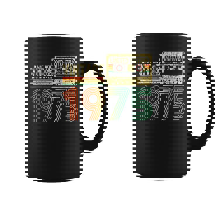 49 Year Old Vintage 1975 49Th Birthday Cassette Tape Coffee Mug