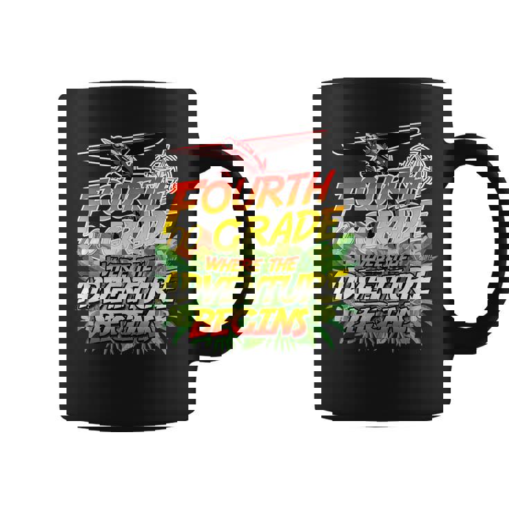 4th Grade Where The Adventure Begins Safari Theme Teacher Graphic Print Coffee Mug