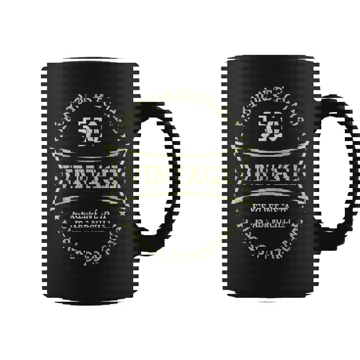 50E Anniversaireintage Né En 1973 Cinquante Ans Tasse