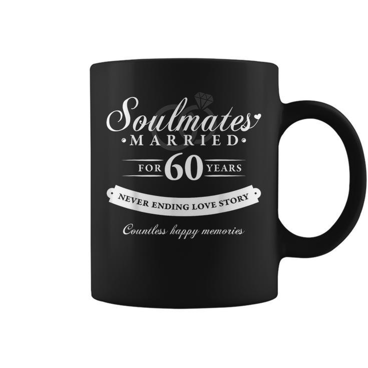 Together Forever Old Couple Cartoon Anniversary Coffee Mug - Monsterry