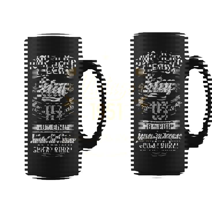73° Compleanno 73 Anni Compleanno Uomointage 1951 Regalo Tazze