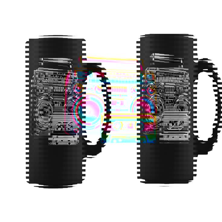 80S 90S 1980S Boombox Stereo Fashion Eighties Retro Theme Coffee Mug